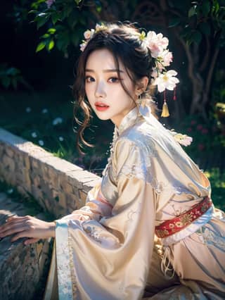 woman in a traditional chinese dress