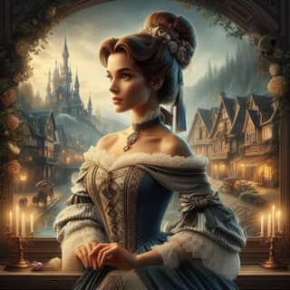 the beautiful princess in the movie beauty and the beast