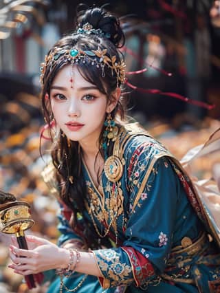 in traditional chinese clothing