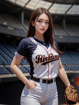 in a baseball uniform posing for a picture