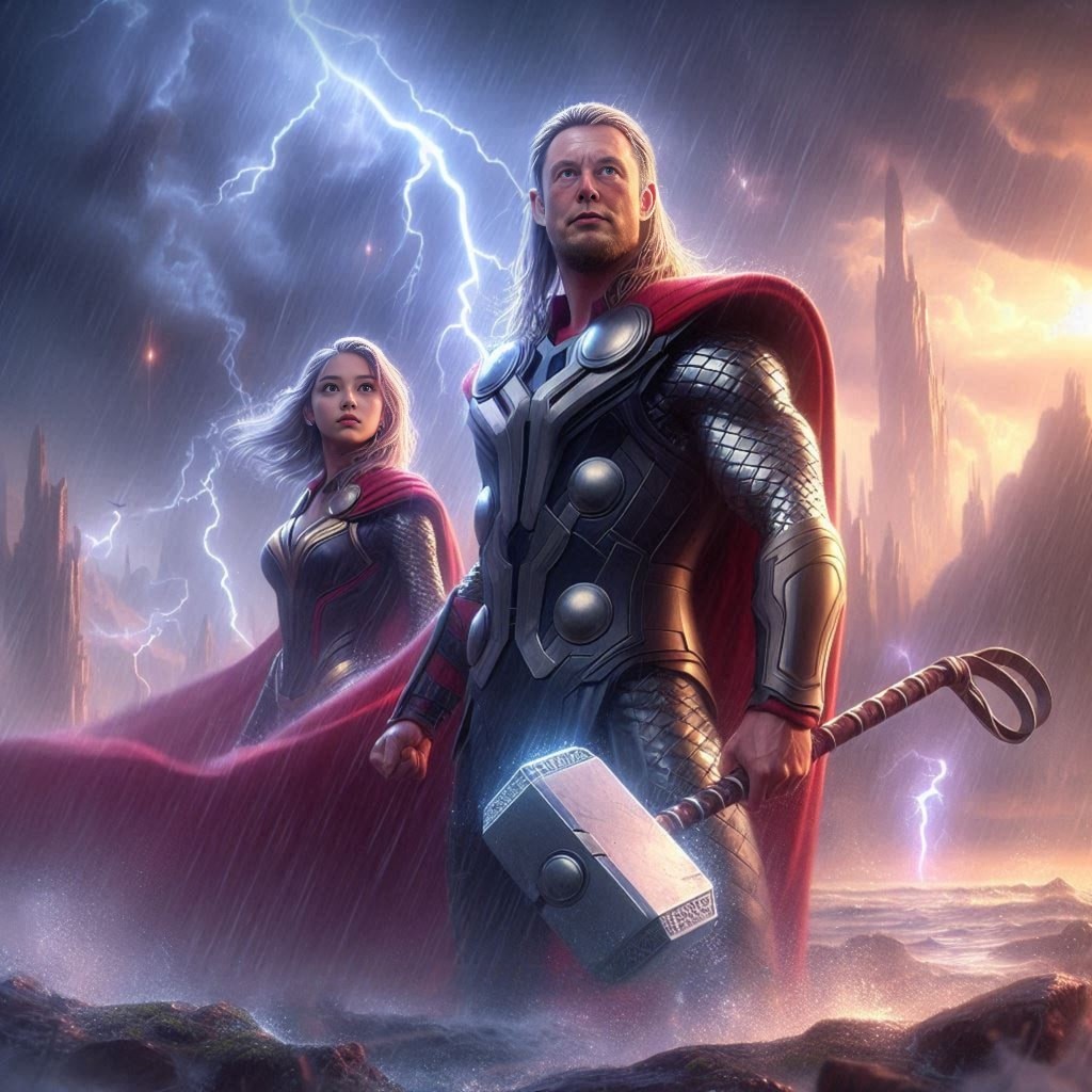 Fond d'écran Thor et Loki.