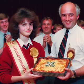 girl holding a pizza