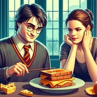 harry potter and hermione by james-dunne