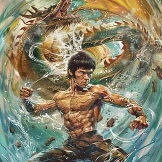 bruce lee - the dragon