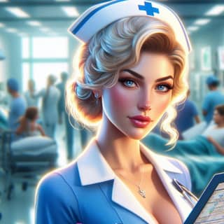 nurse in a hospital setting