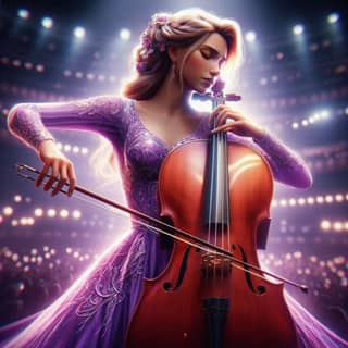 A princesa e o violoncelos.