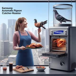 samsung ad - pigeon catcher