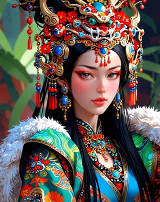 chinese woman in traditional clothing