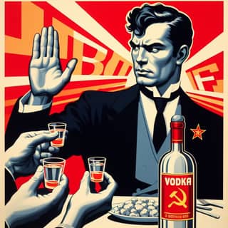 a propaganda poster for the soviet union