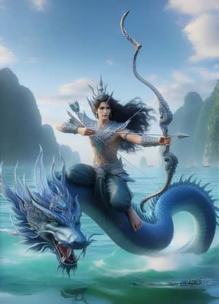 the lord of the ocean is riding on a dragon