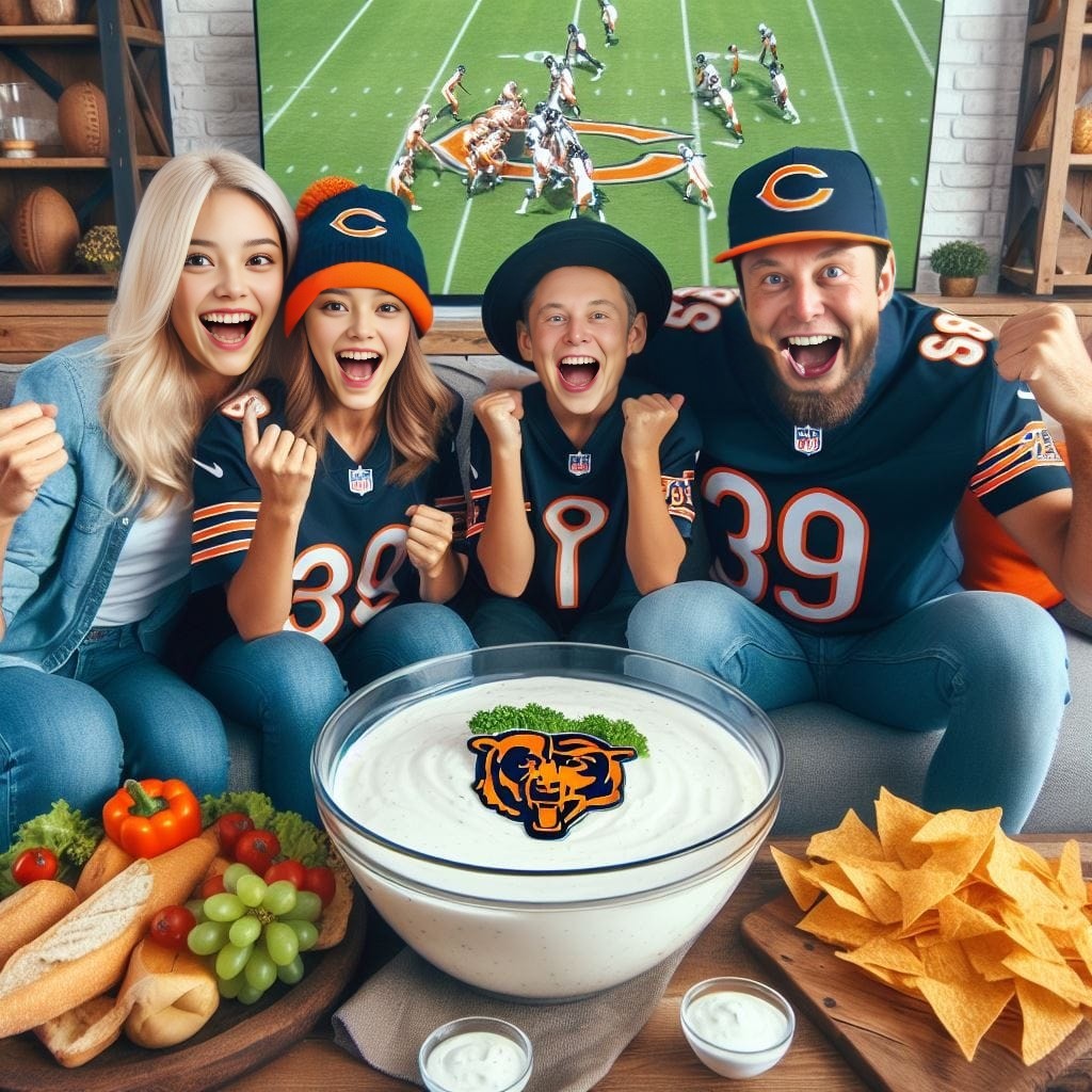 a family of chicago bears fans are celebrating their team's win