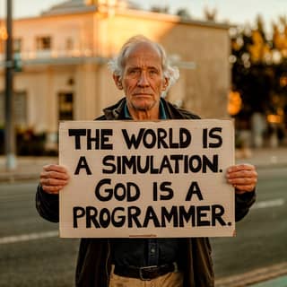 the world is a simulation, god is a programmer