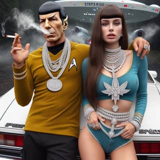 dressed as star trek characters