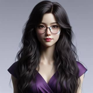 a 3d rendering of with glasses