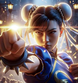 the character of street fighter is shown in this image