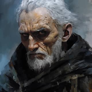 an old man with white hair and beard