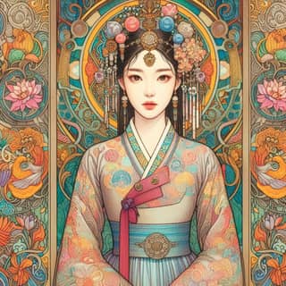 femme en costume traditionnel chinois