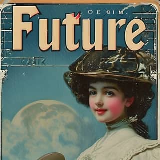 the cover of future magazine features in a dress and hat
