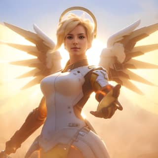 an image of a female character with wings