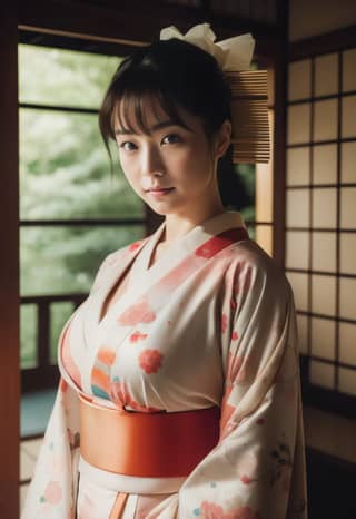 woman in a kimono