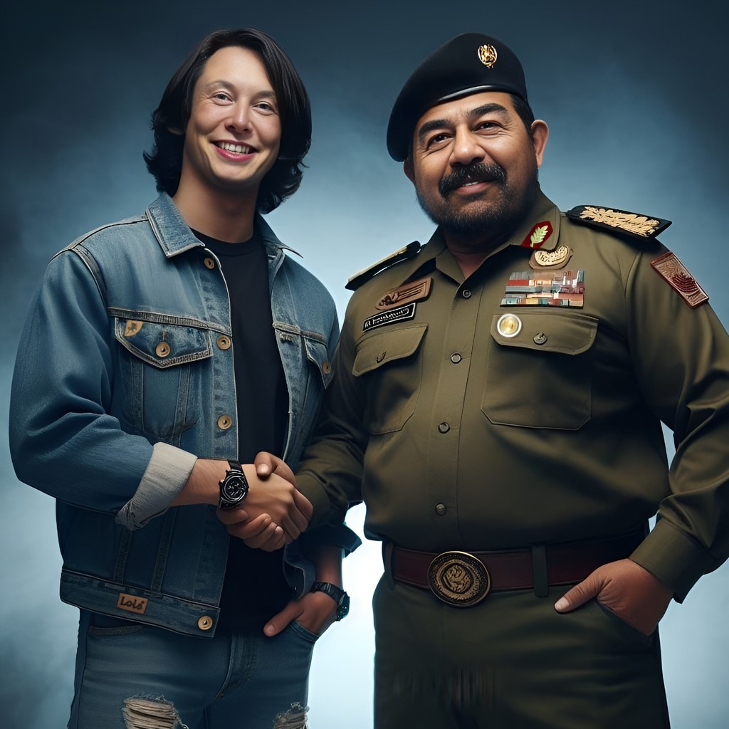 two men shaking hands in uniform