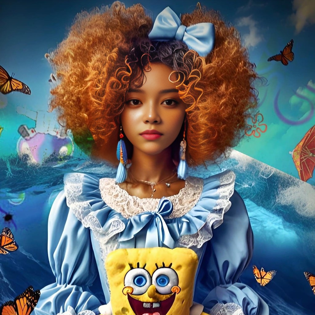 the princess and spongebob poster